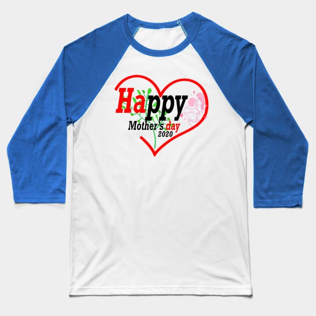 Happy Mothers day Masks Baseball T-Shirt by PinkBorn